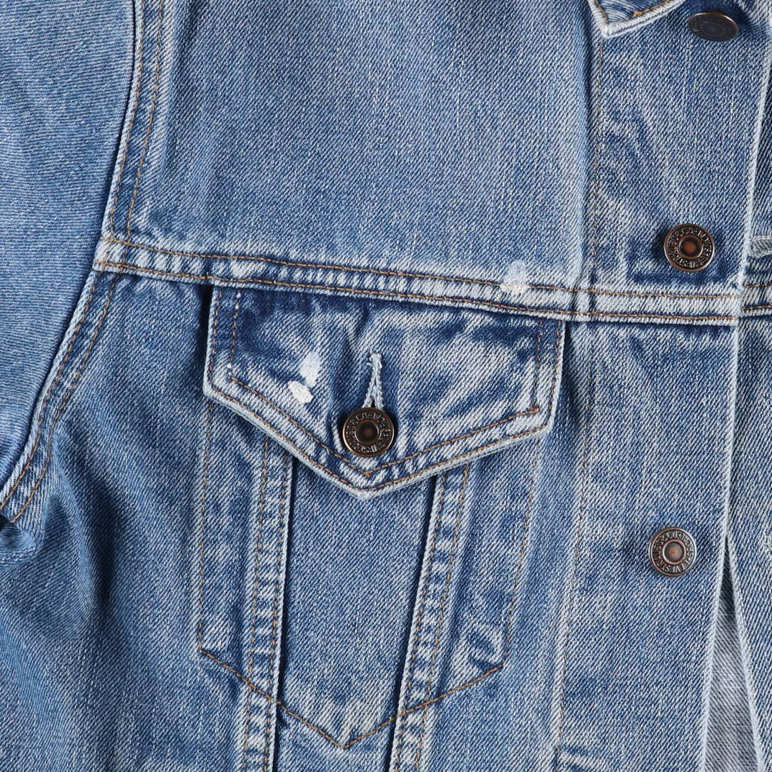 90'S Levi's 70503-0414 Denim Jacket, Men's Size Medium, Vintage cotton blue type Vintage Second Hand