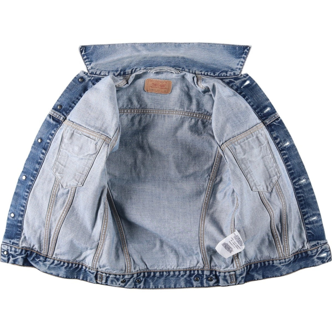 2000'S Levi's 70500-0401 Euro Model Denim Jacket, Men's Size Medium cotton blue type Vintage Second Hand