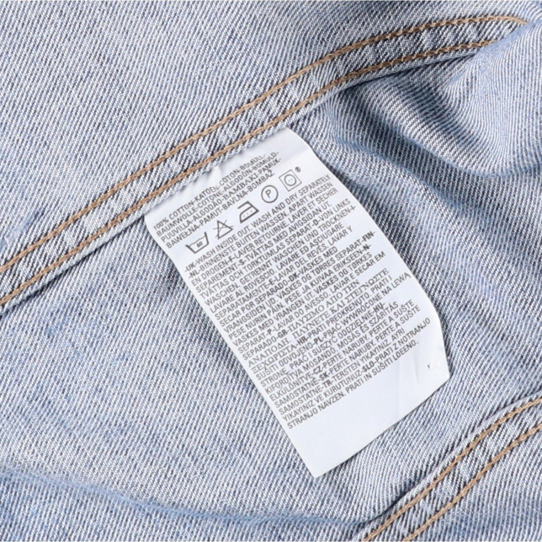2000'S Levi's 70500-0401 Euro Model Denim Jacket, Men's Size Medium cotton blue type Vintage Second Hand