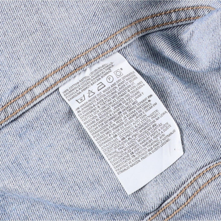 2000'S Levi's 70500-0401 Euro Model Denim Jacket, Men's Size Medium cotton blue type Vintage Second Hand
