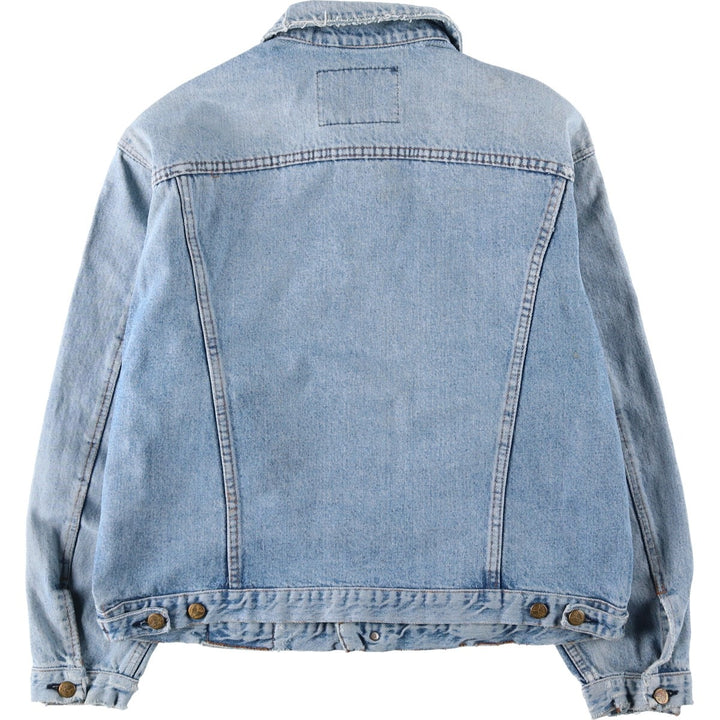 AVIREX denim jacket, men's size L equivalent, vintage. unclear blue type Vintage Second Hand