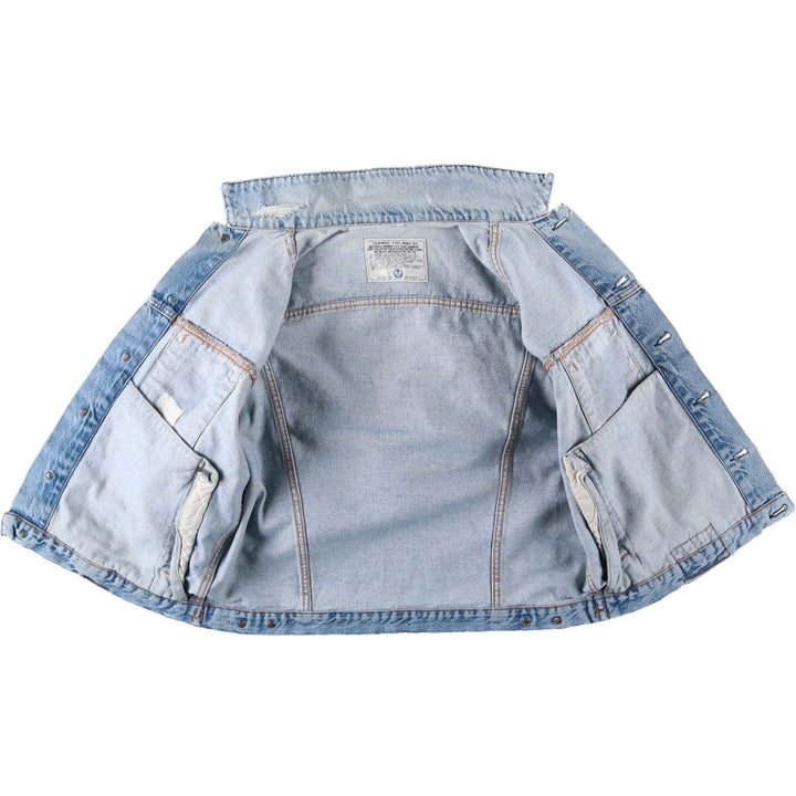 AVIREX denim jacket, men's size L equivalent, vintage. unclear blue type Vintage Second Hand