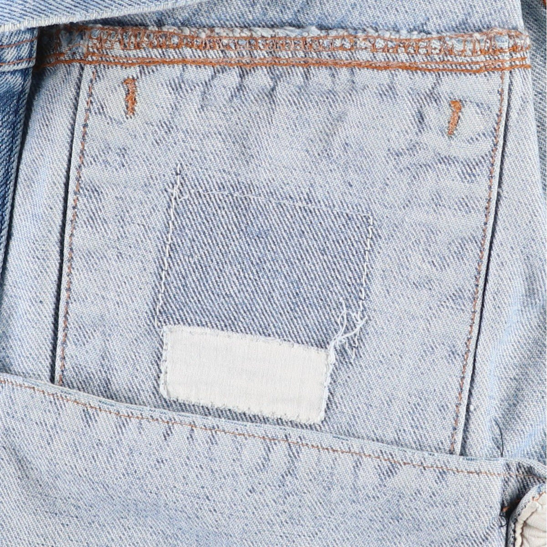 AVIREX denim jacket, men's size L equivalent, vintage. unclear blue type Vintage Second Hand
