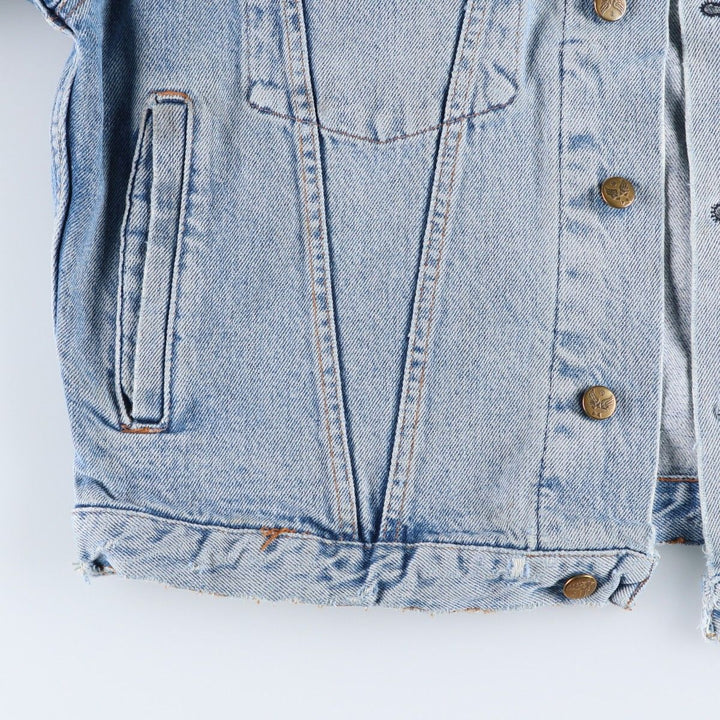 AVIREX denim jacket, men's size L equivalent, vintage. unclear blue type Vintage Second Hand