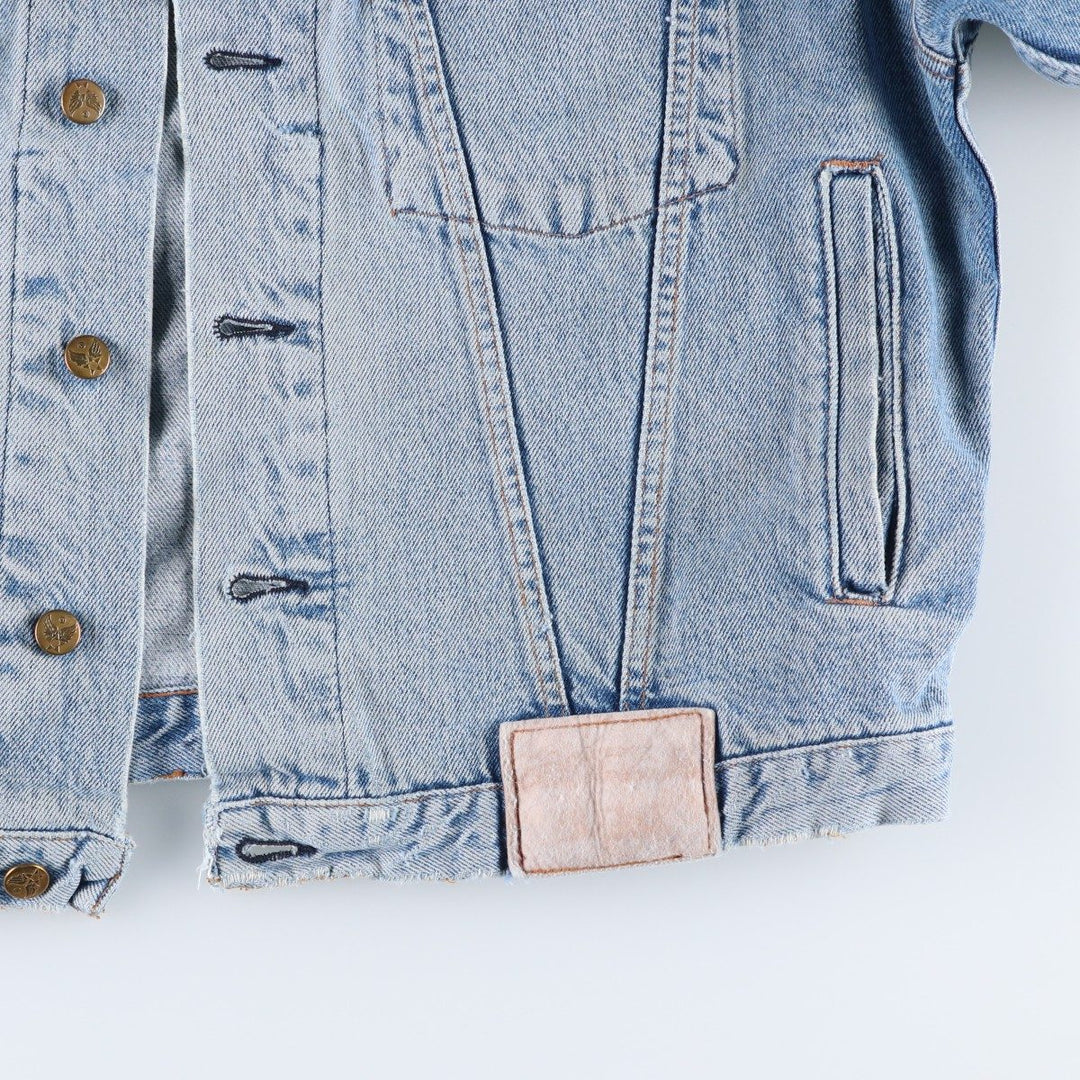 AVIREX denim jacket, men's size L equivalent, vintage. unclear blue type Vintage Second Hand