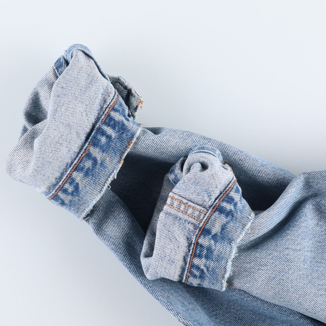 AVIREX denim jacket, men's size L equivalent, vintage. unclear blue type Vintage Second Hand
