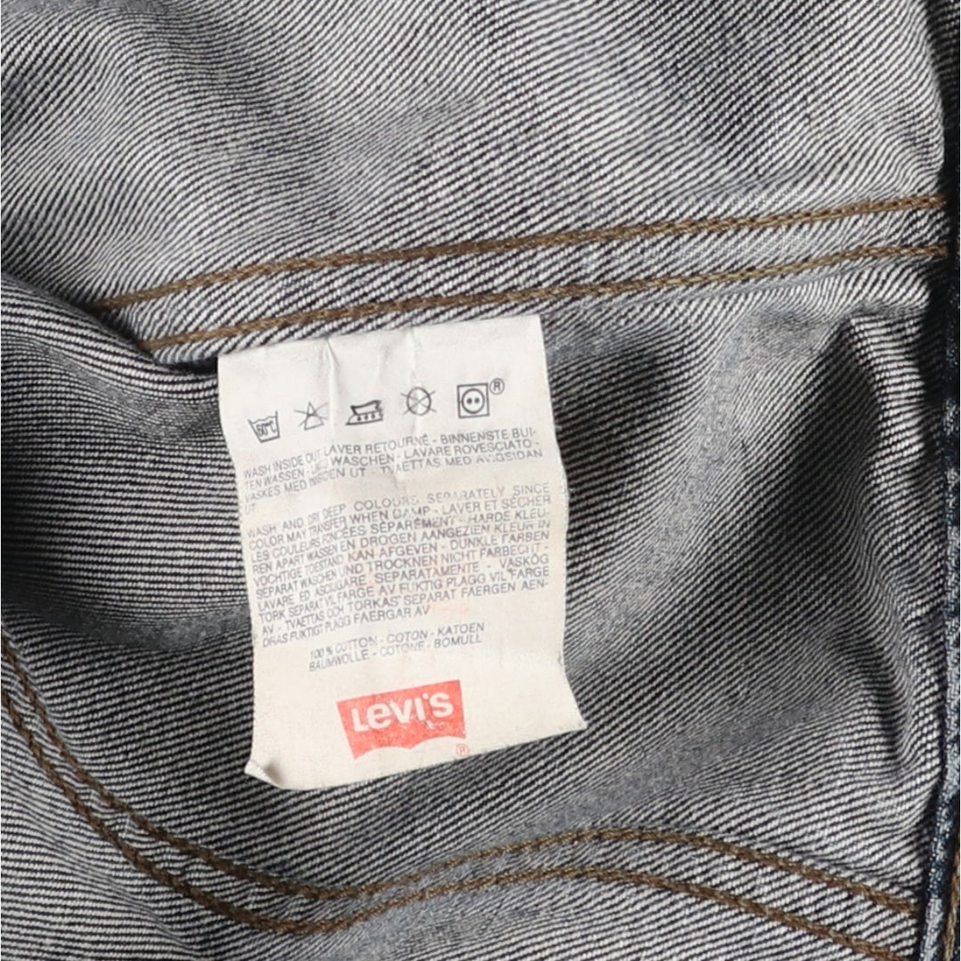 1980'S Levi's 71165-0857 Denim Jacket (Men's Size S equivalent) Vintage cotton navy blue type Vintage Second Hand