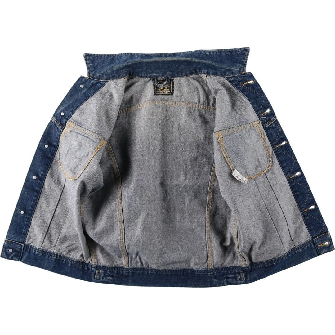 90'S Lee Slim Jacket Denim Jacket (Men's Size M equivalent) Vintage cotton blue type Vintage Second Hand
