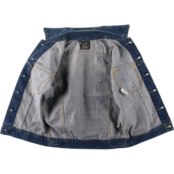 90'S Lee Slim Jacket Denim Jacket (Men's Size M equivalent) Vintage cotton blue type Vintage Second Hand