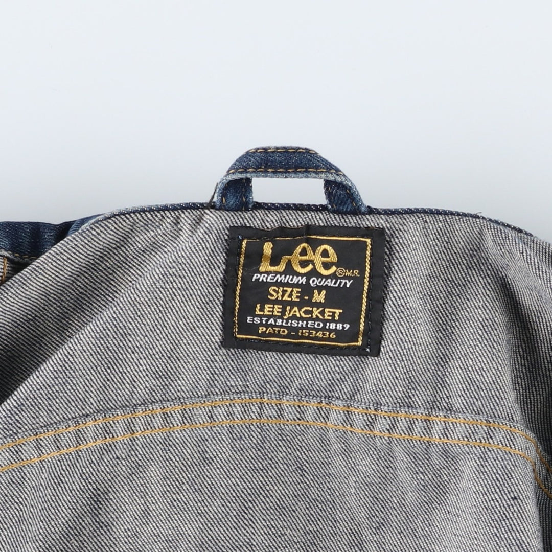 90'S Lee Slim Jacket Denim Jacket (Men's Size M equivalent) Vintage cotton blue type Vintage Second Hand