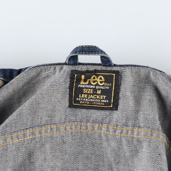 90'S Lee Slim Jacket Denim Jacket (Men's Size M equivalent) Vintage cotton blue type Vintage Second Hand