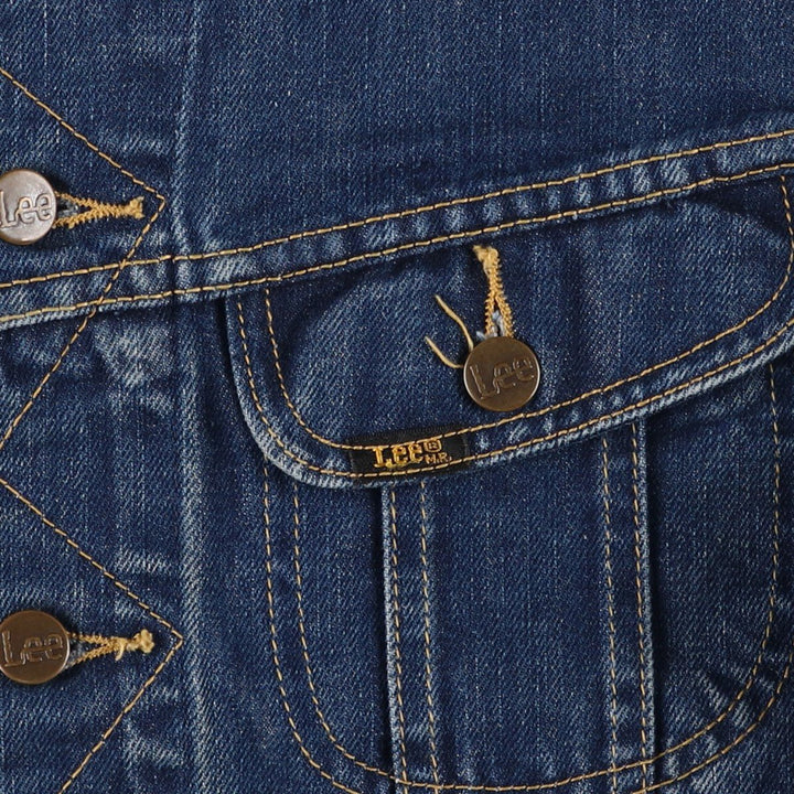 90'S Lee Slim Jacket Denim Jacket (Men's Size M equivalent) Vintage cotton blue type Vintage Second Hand