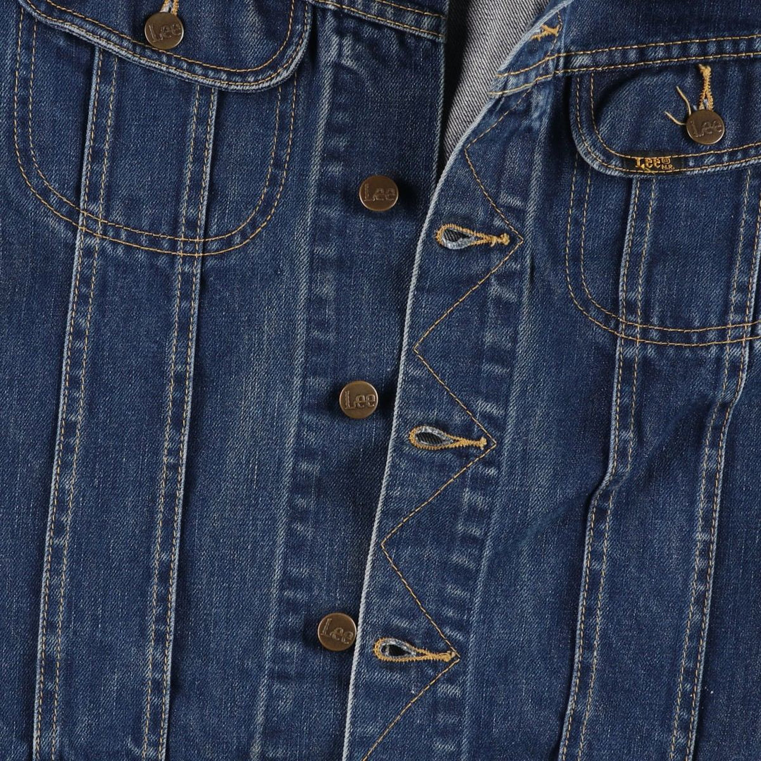 90'S Lee Slim Jacket Denim Jacket (Men's Size M equivalent) Vintage cotton blue type Vintage Second Hand