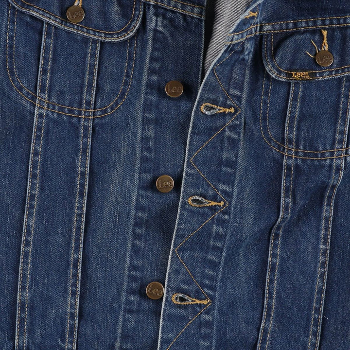 90'S Lee Slim Jacket Denim Jacket (Men's Size M equivalent) Vintage cotton blue type Vintage Second Hand