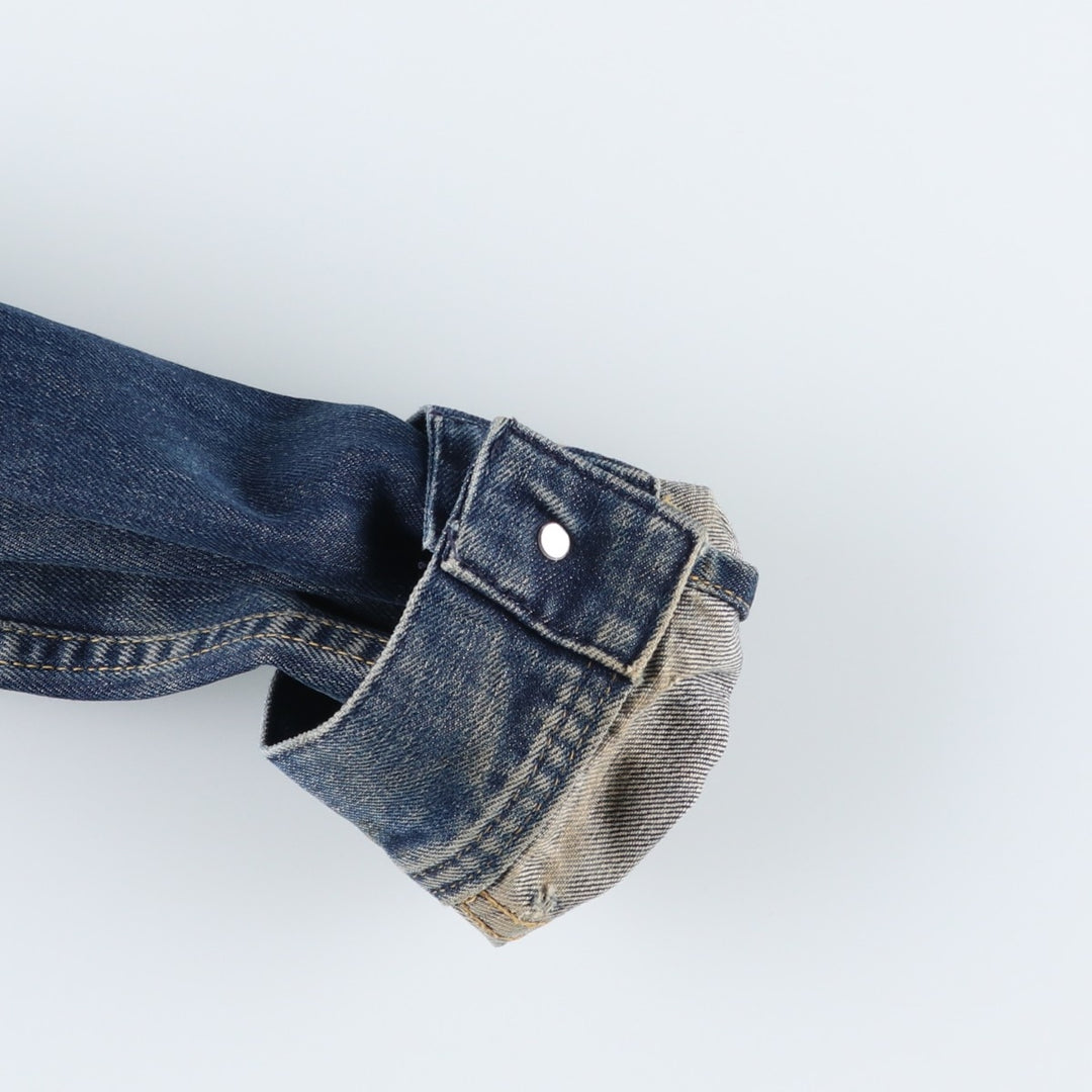 90'S Lee Slim Jacket Denim Jacket (Men's Size M equivalent) Vintage cotton blue type Vintage Second Hand