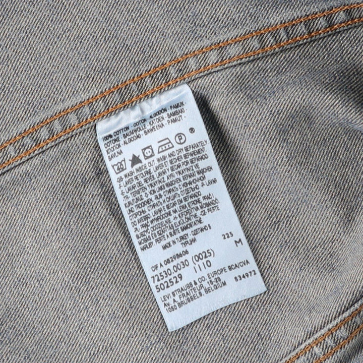 2000'S Levi's 72530-0030 Euro Model Denim Jacket (Men's Size M) cotton blue type Vintage Second Hand