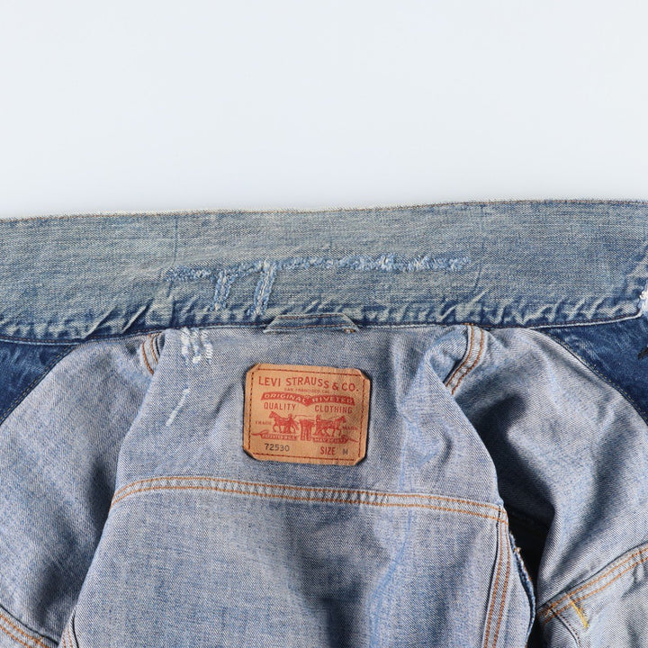 Levi's 72530-0050 Euro Model Denim Jacket (Men's Size M) cotton blue type Vintage Second Hand
