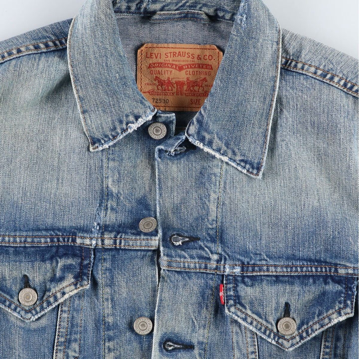 Levi's 72530-0050 Euro Model Denim Jacket (Men's Size M) cotton blue type Vintage Second Hand