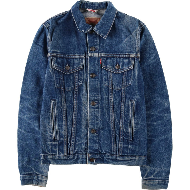 80s-90'S Levi's 70506-0217 Euro Model Denim Jacket, Made in France, Men's Size XS (Equivalent), Vintage cotton blue type Vintage Second Hand