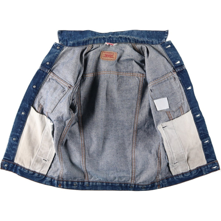 80s-90'S Levi's 70506-0217 Euro Model Denim Jacket, Made in France, Men's Size XS (Equivalent), Vintage cotton blue type Vintage Second Hand