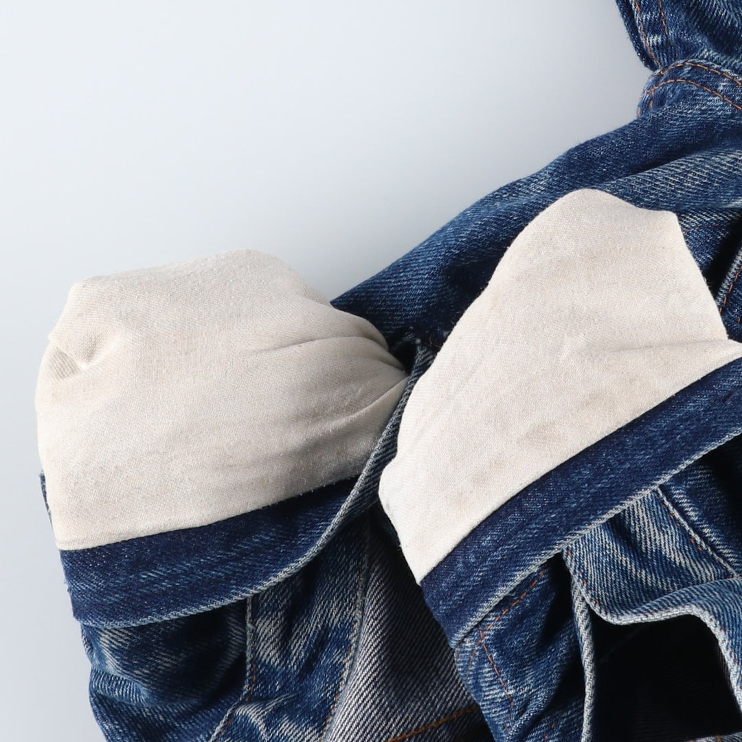 80s-90'S Levi's 70506-0217 Euro Model Denim Jacket, Made in France, Men's Size XS (Equivalent), Vintage cotton blue type Vintage Second Hand