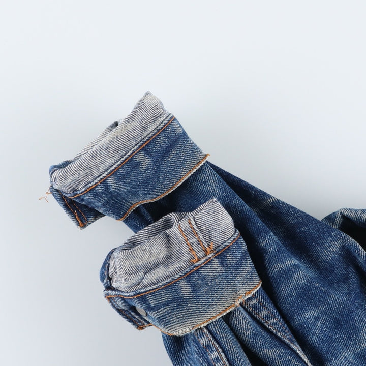 80s-90'S Levi's 70506-0217 Euro Model Denim Jacket, Made in France, Men's Size XS (Equivalent), Vintage cotton blue type Vintage Second Hand