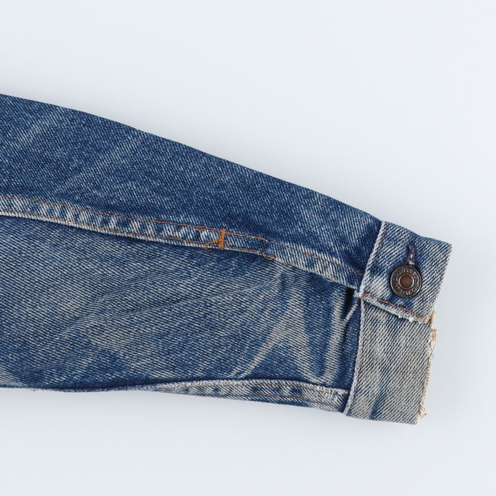 80s-90'S Levi's 70506-0217 Euro Model Denim Jacket, Made in France, Men's Size XS (Equivalent), Vintage cotton blue type Vintage Second Hand