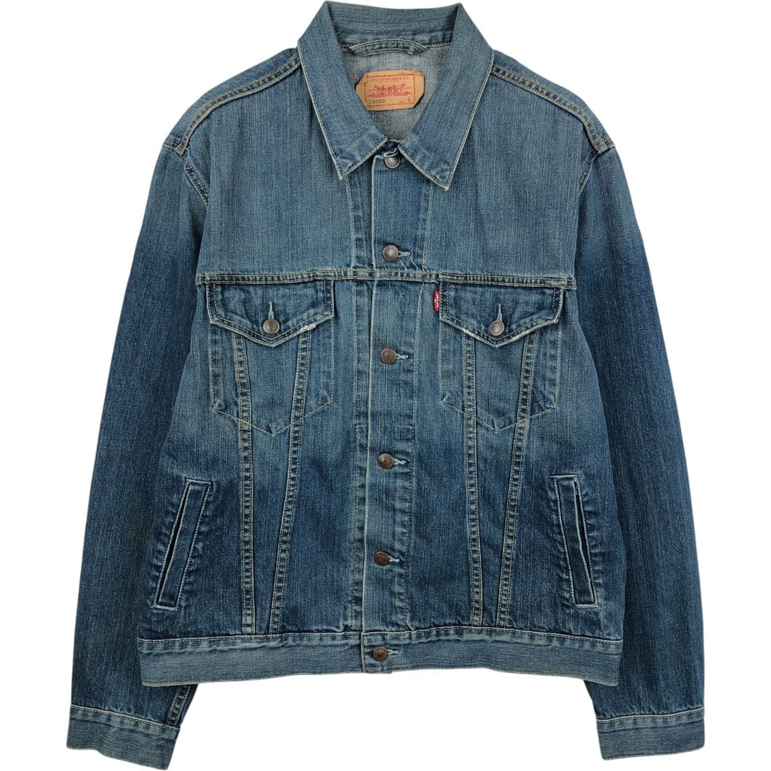 2000'S Levi's 70550-0439 Euro Model Denim Jacket, Men's Size L cotton blue type Vintage Second Hand
