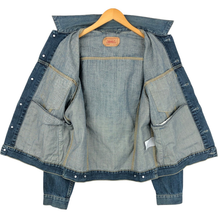 2000'S Levi's 70550-0439 Euro Model Denim Jacket, Men's Size L cotton blue type Vintage Second Hand