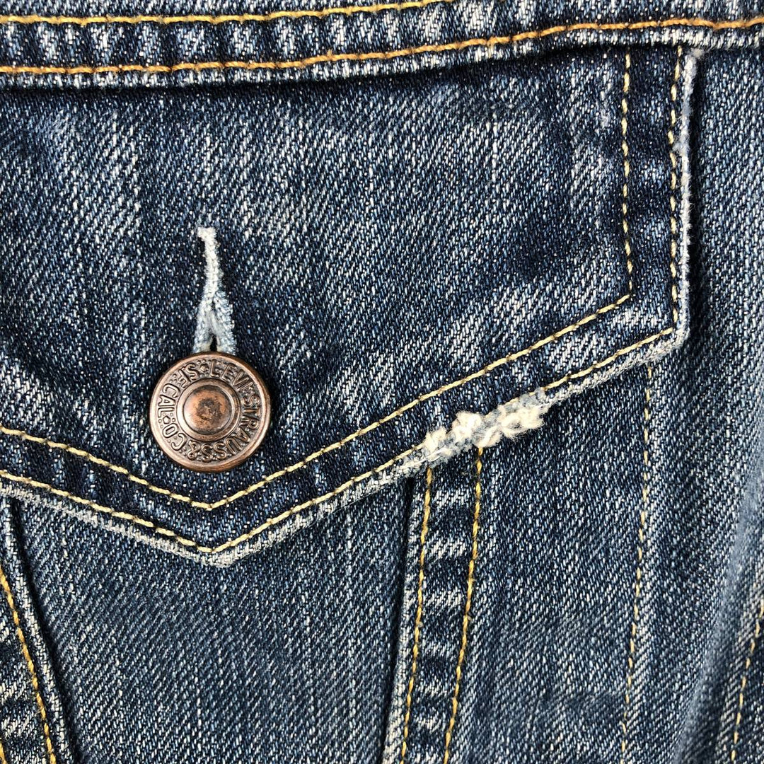 2000'S Levi's 70550-0439 Euro Model Denim Jacket, Men's Size L cotton blue type Vintage Second Hand