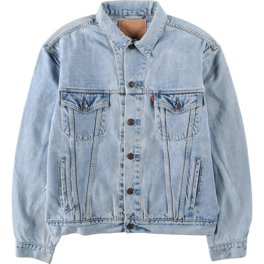 1990'S Levi's 70503-0211 Euro Model Denim Jacket (Men's XL equivalent) Vintage cotton blue type Vintage Second Hand