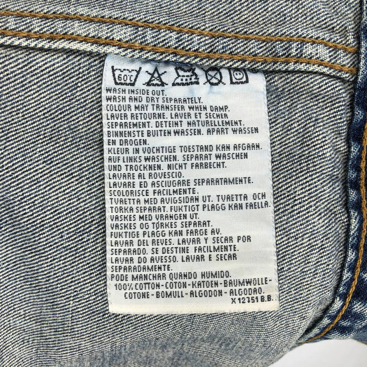 1990'S Levi's 70500-0489 Euro Model Denim Jacket (Men's XL equivalent) Vintage cotton blue type Vintage Second Hand
