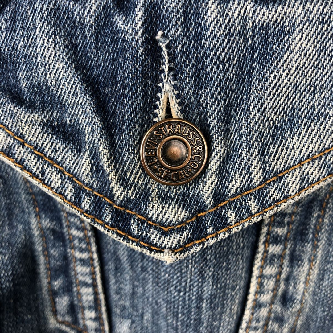 1990'S Levi's 70500-0489 Euro Model Denim Jacket (Men's XL equivalent) Vintage cotton blue type Vintage Second Hand