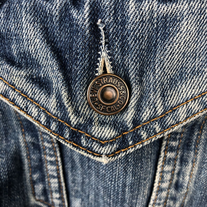 1990'S Levi's 70500-0489 Euro Model Denim Jacket (Men's XL equivalent) Vintage cotton blue type Vintage Second Hand