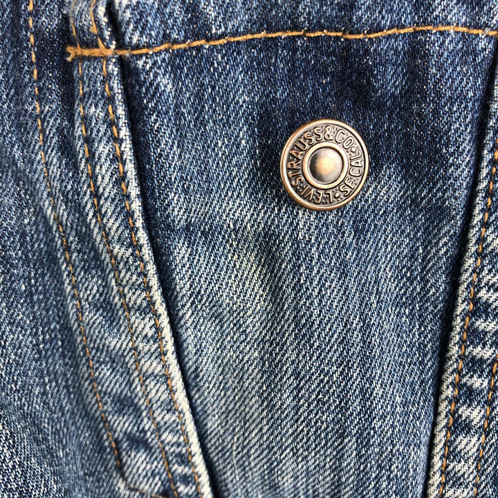 1990'S Levi's 70500-0489 Euro Model Denim Jacket (Men's XL equivalent) Vintage cotton blue type Vintage Second Hand
