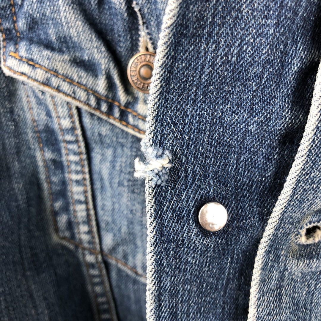 1990'S Levi's 70500-0489 Euro Model Denim Jacket (Men's XL equivalent) Vintage cotton blue type Vintage Second Hand