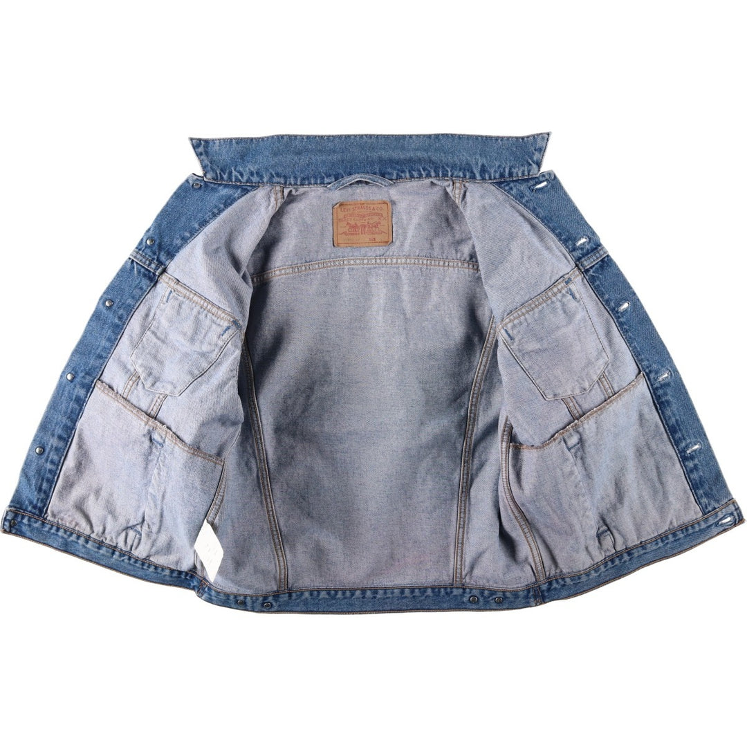 90'S Levi's 70503-0214 Euro Model Denim Jacket, Men's Size L, Vintage cotton blue type Vintage Second Hand