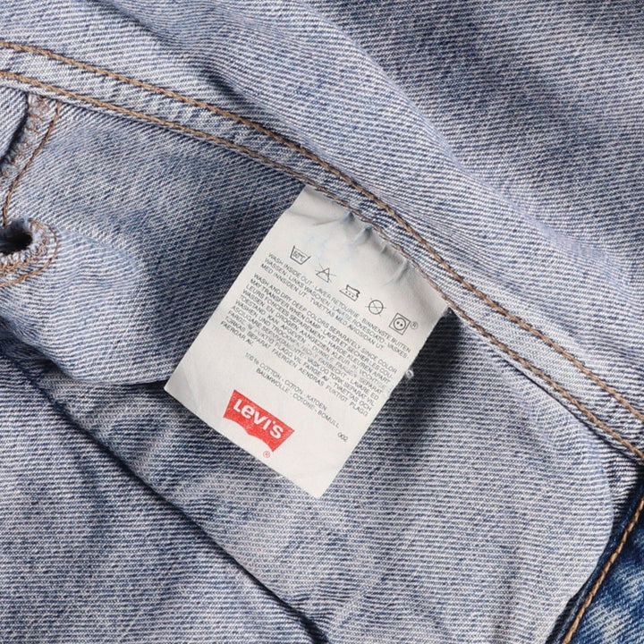 90'S Levi's 70503-0214 Euro Model Denim Jacket, Men's Size L, Vintage cotton blue type Vintage Second Hand
