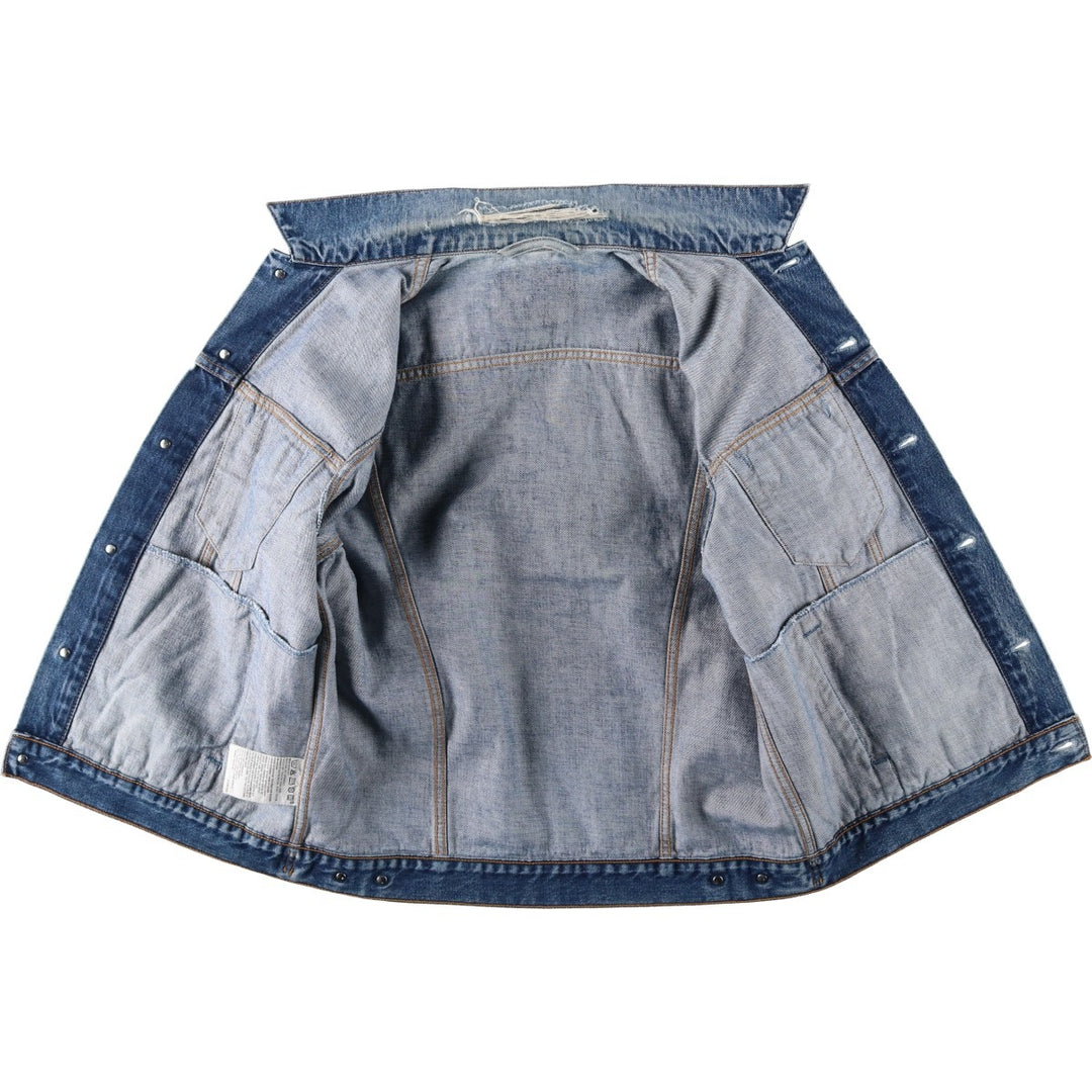 1990'S Levi's 70503-0419 Euro Model Denim Jacket (Men's Size L equivalent) Vintage cotton blue type Vintage Second Hand