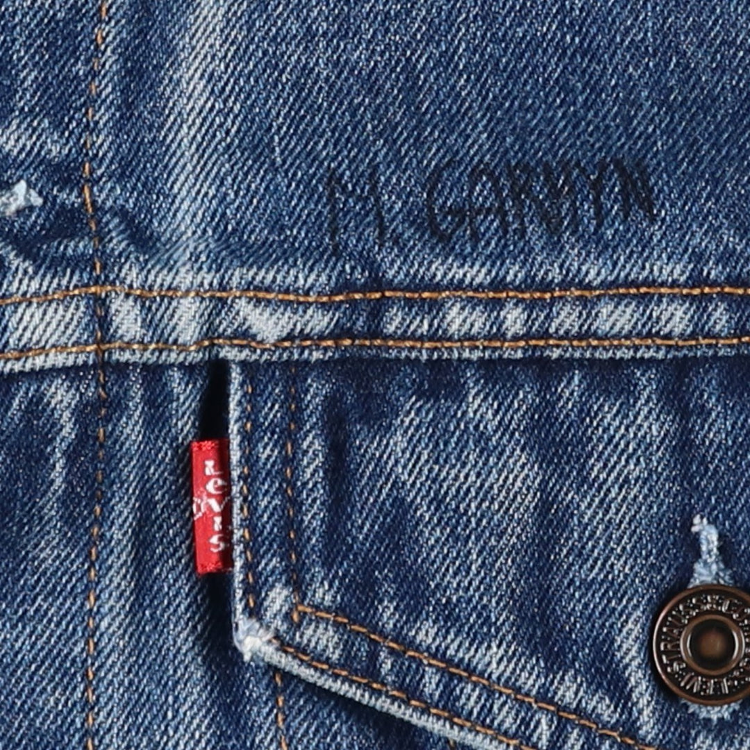 1990'S Levi's 70503-0419 Euro Model Denim Jacket (Men's Size L equivalent) Vintage cotton blue type Vintage Second Hand
