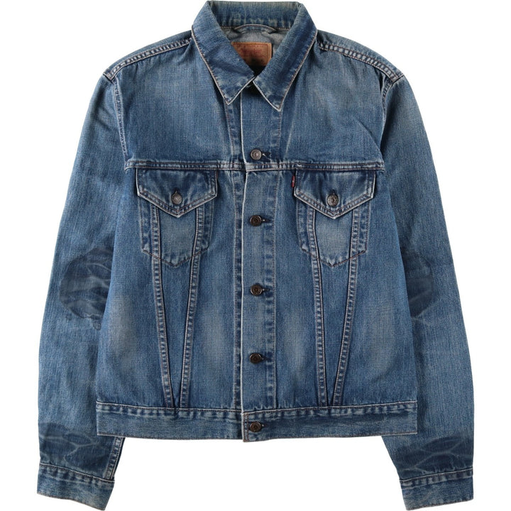 2000'S Levi's 70500-0498 Euro Model Denim Jacket (Men's XL equivalent) cotton blue type Vintage Second Hand