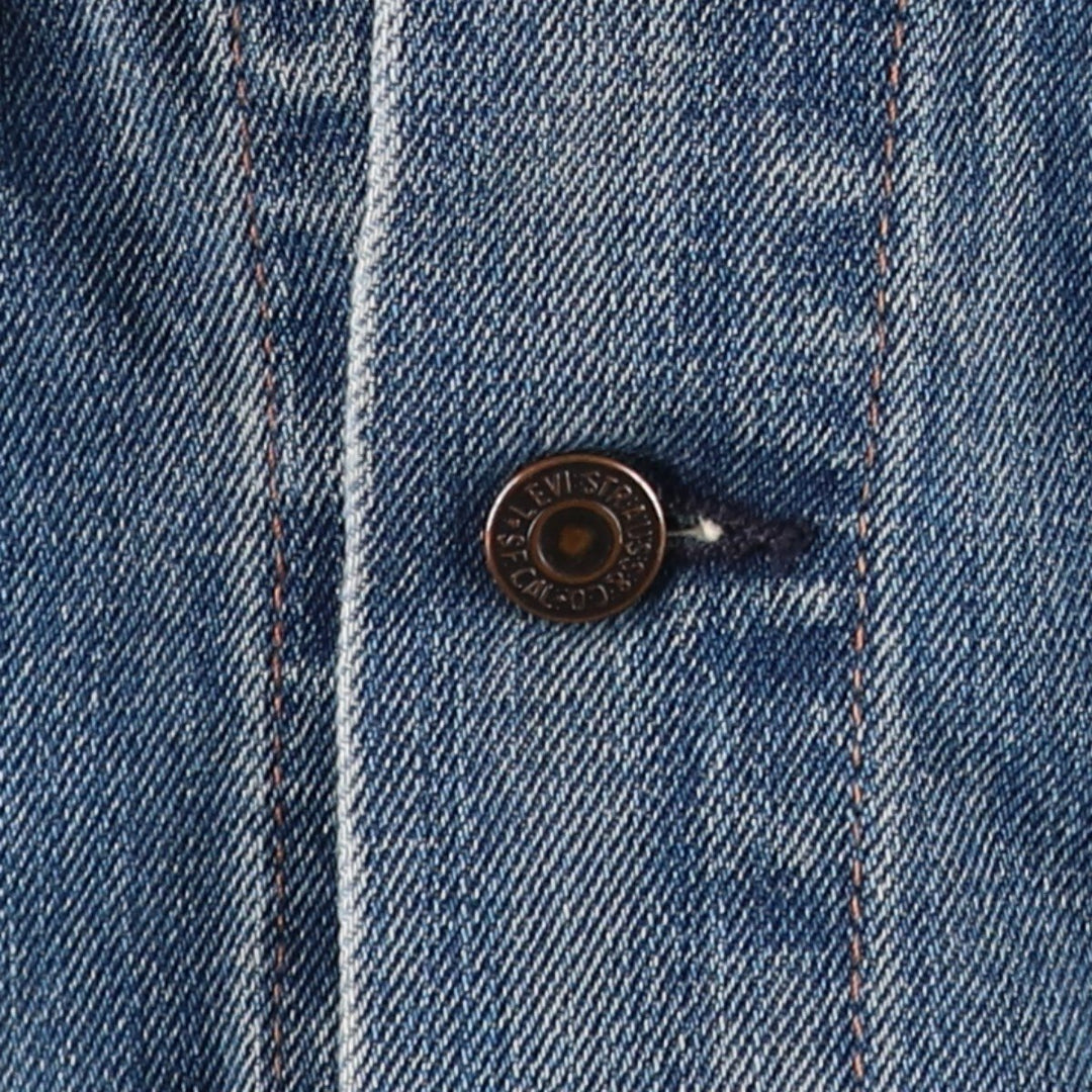 2000'S Levi's 70500-0498 Euro Model Denim Jacket (Men's XL equivalent) cotton blue type Vintage Second Hand