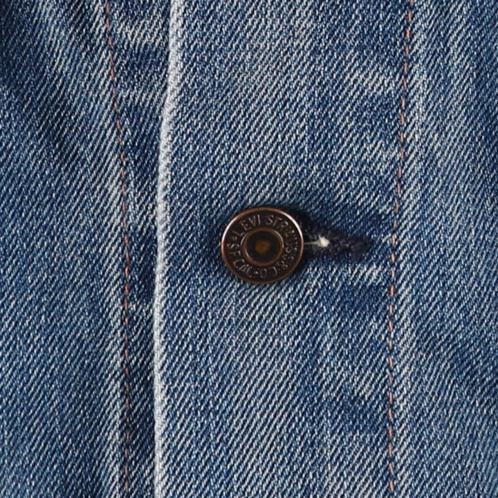 2000'S Levi's 70500-0498 Euro Model Denim Jacket (Men's XL equivalent) cotton blue type Vintage Second Hand