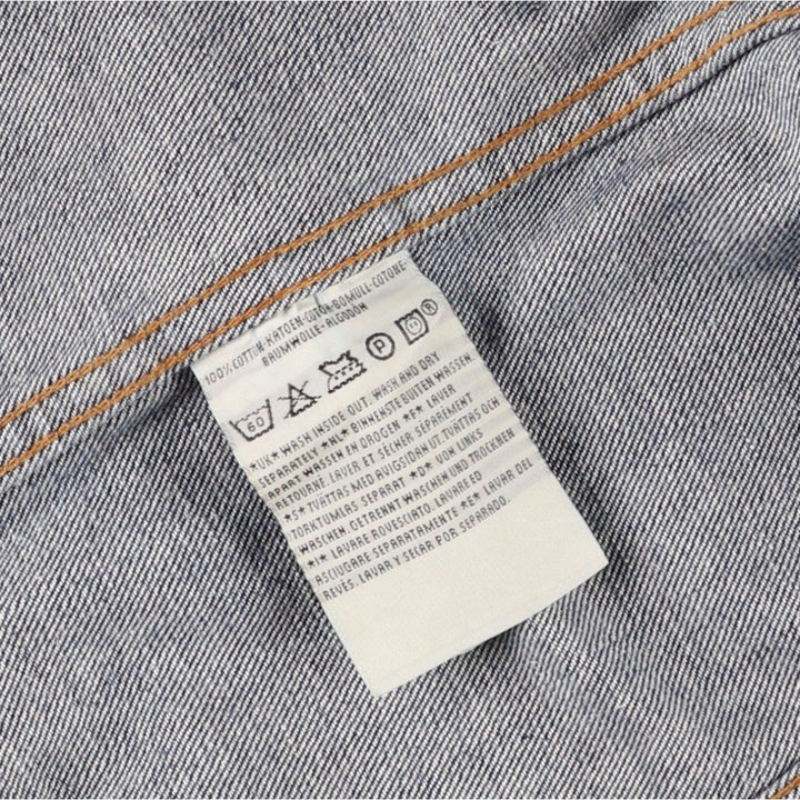 2000'S Levi's 70500-0414 Euro Model Denim Jacket, Men's Size L cotton blue type Vintage Second Hand