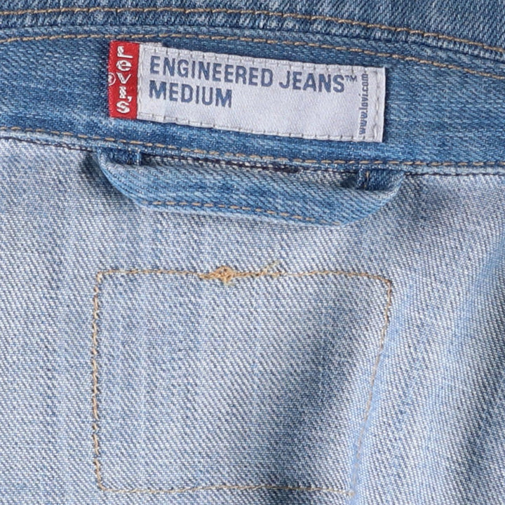 2000'S Levi's ENGINEERED 70100-0940 Euro Model Denim Jacket, Men's Size M (approx.) cotton blue type Vintage Second Hand
