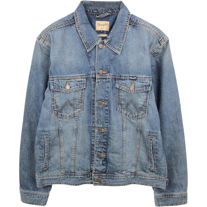 Wrangler CASUAL denim jacket (men's size XL) cotton blue type Vintage Second Hand