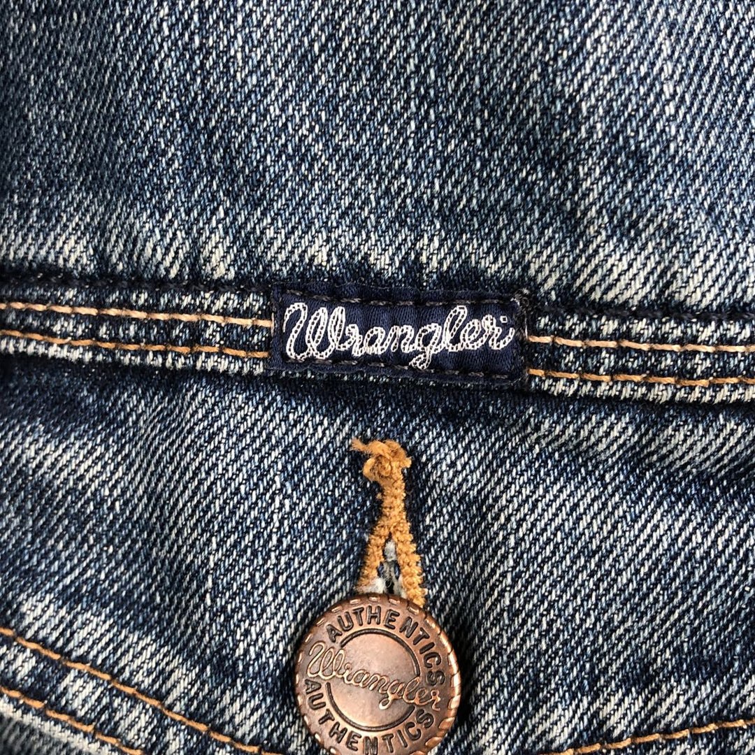 Wrangler CASUAL denim jacket (men's size XL) cotton blue type Vintage Second Hand