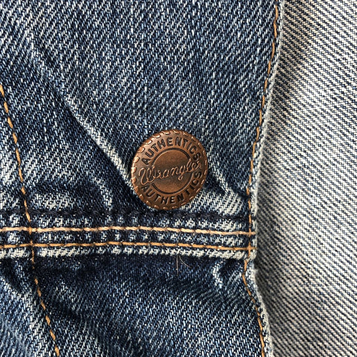 Wrangler CASUAL denim jacket (men's size XL) cotton blue type Vintage Second Hand