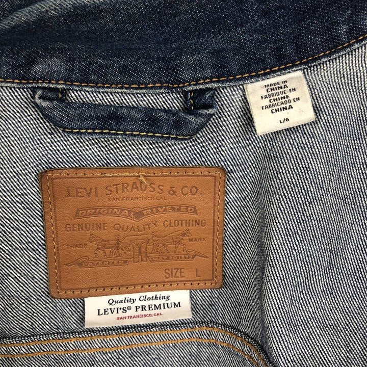 Levi's PREMIUM denim jacket (men's size L equivalent) cotton blue type Vintage Second Hand