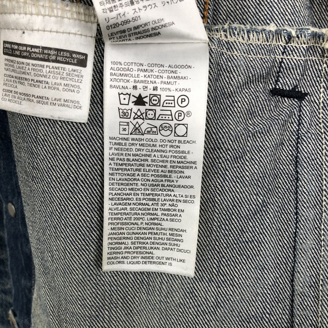 Levi's PREMIUM denim jacket (men's size L equivalent) cotton blue type Vintage Second Hand